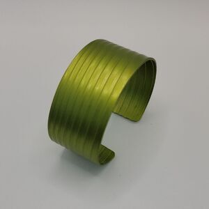 Handcrafted Cuff Bracelet Anodized Aluminum Size 7" - 8"